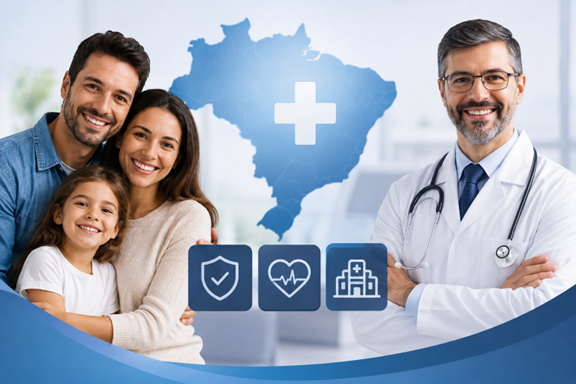 Rede credenciada de plano de saúde no Brasil